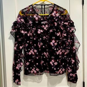 Parker floral long sleeve shirt size small